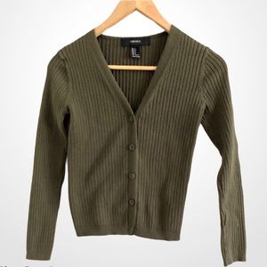 Forever21 olive green size xs cardigan